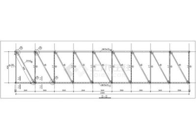 [施工图]某24m跨连廊结构设计cad图